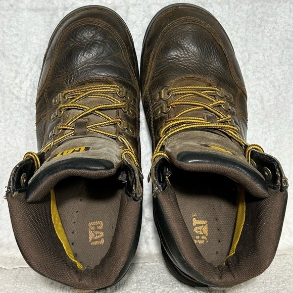 Caterpillar Mens Outline Leather Soft Toe ASTM F2892-17 Work Boots SZ US 10.5 - Picture 5 of 12